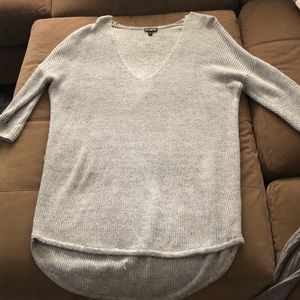 Light grey v neck sweater